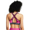 UNDER ARMOUR Mid Crossback Print Sport-BH Damen 686 - astro pink/pink/white XS
