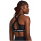 UNDER ARMOUR Mid Crossback Print Sport-BH Damen 007 - black/castlerock/white S
