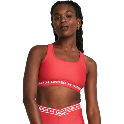 UNDER ARMOUR Armour Mid Crossback Sport-BH Damen 814 - red solstice/red solstice/white S