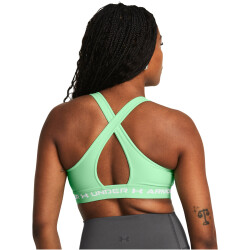 UNDER ARMOUR Armour Mid Crossback Sport-BH Damen 350 - matrix green/matrix green/white M