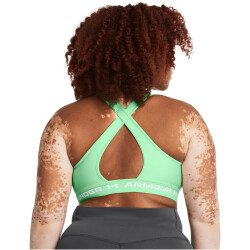 UNDER ARMOUR Armour Mid Crossback Sport-BH Damen 350 - matrix green/matrix green/white L