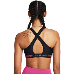 UNDER ARMOUR Armour Mid Crossback Sport-BH Damen 004 - black/black/astro pink XS