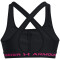 UNDER ARMOUR Armour Mid Crossback Sport-BH Damen 004 - black/black/astro pink XS