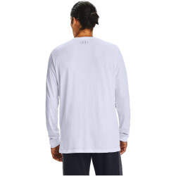 UNDER ARMOUR Sportstyle Left Chest langarm Freizeitshirt Herren 100 - white/black XS