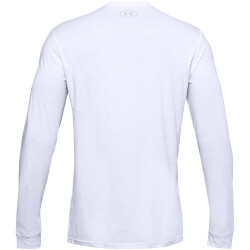 UNDER ARMOUR Sportstyle Left Chest langarm Freizeitshirt Herren 100 - white/black XS