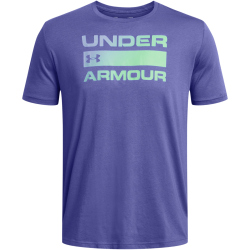 UNDER ARMOUR Team Issue Wordmark kurzarm Trainingsshirt Herren 561 - starlight/matrix green/celeste M