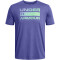UNDER ARMOUR Team Issue Wordmark kurzarm Trainingsshirt Herren 561 - starlight/matrix green/celeste XXL