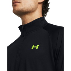 UNDER ARMOUR Tech 2.0 Sweatshirt mit 1/2-Zip 006 - black/high vis yellow L