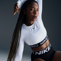 NIKE Pro 365 Dri-FIT Cropped langarm Trainingsshirt Damen
