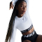 NIKE Pro 365 Dri-FIT Cropped langarm Trainingsshirt Damen