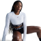 NIKE Pro 365 Dri-FIT Cropped langarm Trainingsshirt Damen