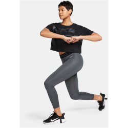 NIKE Pro Mid-Rise Printed 7/8-Leggings Damen