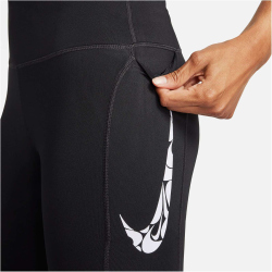 NIKE Swoosh Fast Mid-Rise 7/8-Leggings Damen