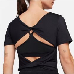 NIKE One Classic Dri-FIT Twist kurzarm Trainingsshirt Damen