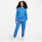 NIKE Sportswear Phoenix Mid-Rise Fleece Jogginghose Damen 402 - star blue/sail XL