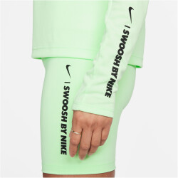 NIKE Dri-FIT 1/2-Zip Pacer langarm Laufshirt Damen 376 - vapor green/black XS