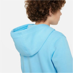 NIKE Sportswear Standard Issue Fleece Hoodie Jungen 407 - aquarius blue M (137-147 cm)