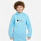 NIKE Sportswear Standard Issue Fleece Hoodie Jungen 407 - aquarius blue M (137-147 cm)