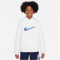 NIKE Sportswear Standard Issue Fleece Hoodie Jungen 100 - white M (137-147 cm)