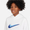 NIKE Sportswear Standard Issue Fleece Hoodie Jungen 100 - white M (137-147 cm)