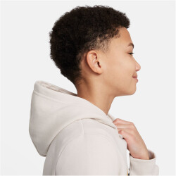 NIKE Air Sportswear Fleece Basketball Hoodie Jungen 104 - lt orewood brn L (147-158 cm)
