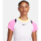 NIKECourt Advantage Dri-FIT kurzarm Tennisshirt Damen 100 - white/playful pink/black/black M