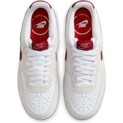 NIKE Court Vision Low Sneaker Damen 100 - white/team red/adobe/dragon red 38.5