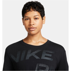 NIKE Pro Dri-FIT Graphic T-Shirt Damen 010 - black S