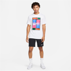 NIKECourt Dri-FIT kurzarm Tennisshirt Herren 100 - white XS