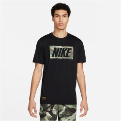 NIKE Dri-FIT Fitness T-Shirt Herren 010 - black S