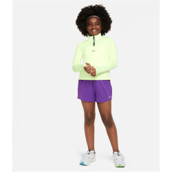 NIKE Dri-FIT 1/2-Zip Langarmshirt Mädchen 701 - barely volt/fir S (128-137 cm)