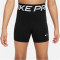 NIKE Pro Dri-FIT 3" Shorts M&auml;dchen 010 - black/white M (137-146 cm)