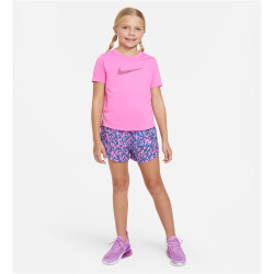 NIKE One kurzarm Sportshirt Mädchen 675 - playful pink S (128-137 cm)