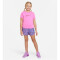 NIKE One kurzarm Sportshirt Mädchen 675 - playful pink S (128-137 cm)