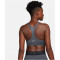 NIKE Pro Swoosh Light-Support Non-Padded Printed Sport-BH Damen 060 - anthracite/white XS