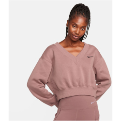 NIKE Sportswear Phoenix Logo Cropped Fleece Sweatshirt...