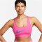 NIKE Swoosh Light-Support Non-Padded Sport-BH Damen 605 - alchemy pink/hyper royal XXL
