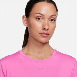 NIKE One Classic Dri-FIT kurzarm Fitness-Trainingsshirt Damen 675 - playful pink/black S