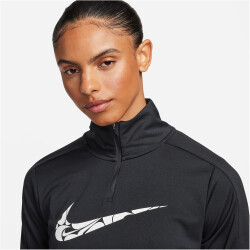 NIKE Swoosh Dri-FIT 1/2-Zip Langarmshirt Damen 010 -...