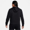 NIKE Club Fleece Hoodie Herren 010 - black/safety orange S