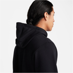 NIKE Club Fleece Hoodie Herren 010 - black/safety orange L