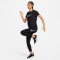 NIKE One Swoosh Dri-FIT kurzarm Laufshirt Damen 010 - black/white L