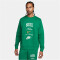 NIKE Club Fleece Sweatshirt Herren 365 - malachite/safety orange S