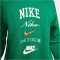 NIKE Club Fleece Sweatshirt Herren 365 - malachite/safety orange S