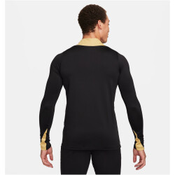 NIKE Strike Dri-FIT 1/2-Zip Global Fußball Trainingsshirt Herren 011 - black/jersey gold/metallic gold S