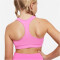 NIKE Dri-FIT Swoosh Sport-BH Mädchen 675 - playful pink/white S (128-137 cm)