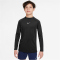 NIKE Pro Dri-FIT langarm Funktionsshirt Jungen 010 - black/white XS (122-128 cm)