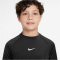 NIKE Pro Dri-FIT langarm Funktionsshirt Jungen 010 - black/white XS (122-128 cm)