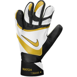 NIKE Match Torwarthandschuhe 013 - black/white/mtlc gold...