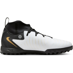 NIKE Jr. Phantom Luna II Academy TF Multinocken-Fu&szlig;ballschuhe Kinder 100 - white/black/mtlc gold coin 35